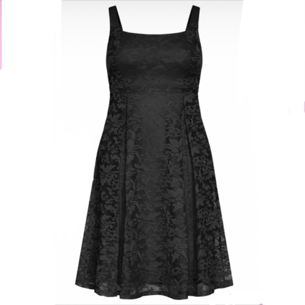 City Chic Black Midi Dress - Picture 4 of 12